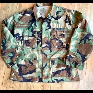 Woodland Marine Camouflaged Jacket ( vintage)